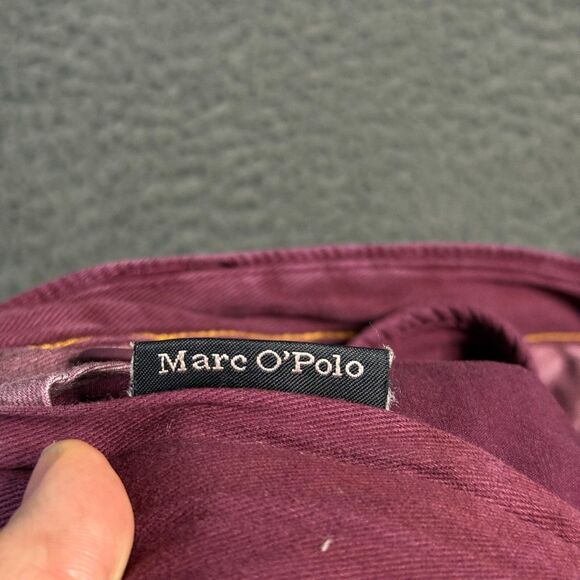 Marc O'Polo Pants Mens 34x34 Red Modern Vernik Slim Straight Fit Stretch Chinos - Picture 7 of 16